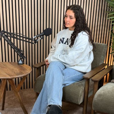 Podcast Video Person being videoed for a podcast